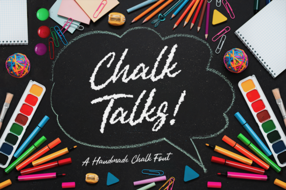 Chalk Talks Font Poster 1