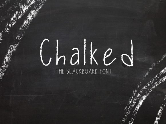 Chalked Font Poster 1