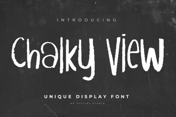 Chalky View Font Poster 1