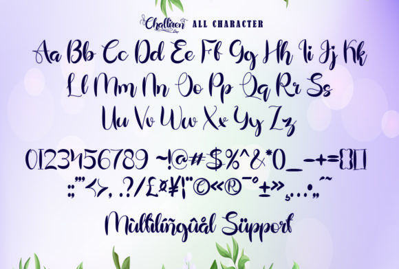 Challiren Font Poster 8