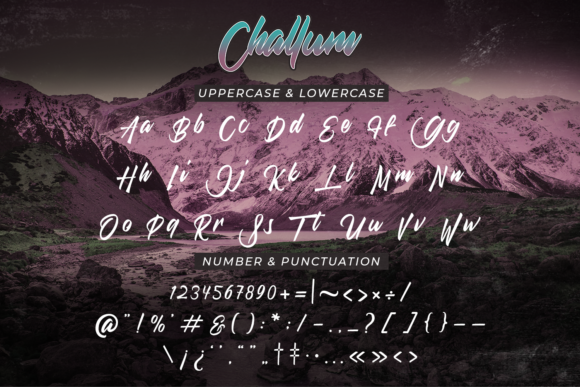 Challum Font Poster 2