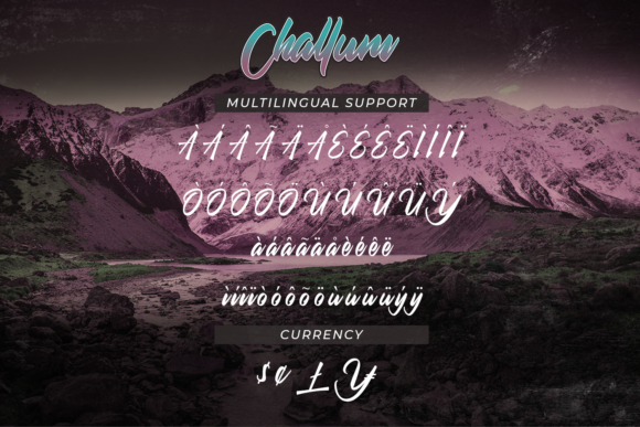 Challum Font Poster 3