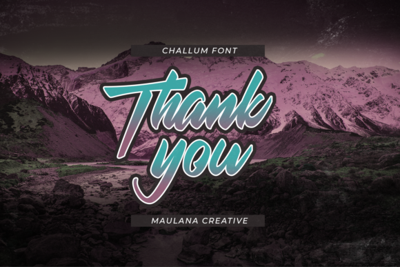 Challum Font Poster 10