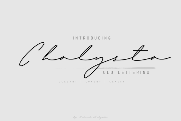 Chalysta Font Chalysta Font Poster 1