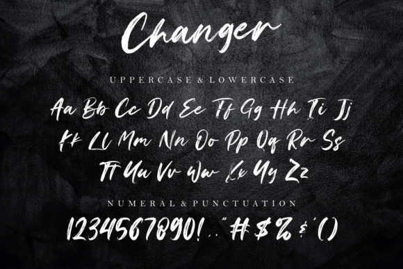 Changer Font Poster 10