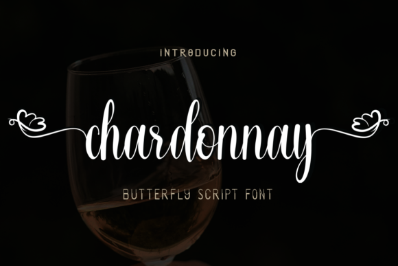 Chardonnay Font Poster 1