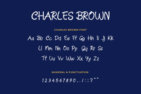 Charles Brown Font Poster 5