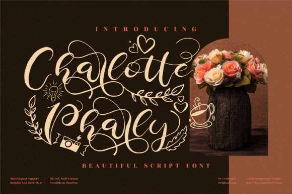 Charlotte Pharly Font Poster 1