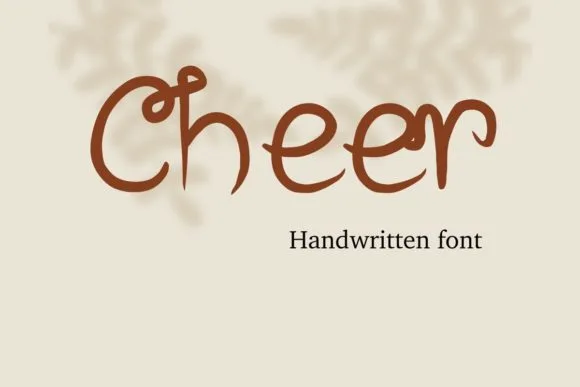 Cheer Font Poster 1