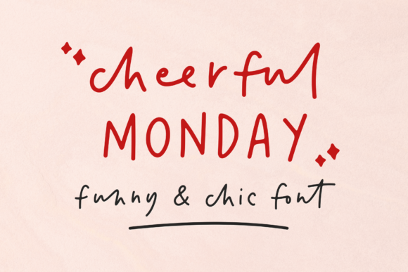 Cheerful Monday Font Poster 1