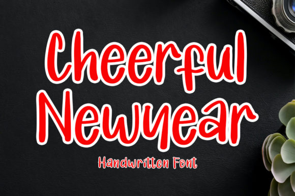 Cheerful New Year Font Poster 1