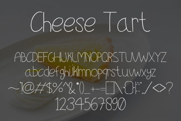 Cheese Tart Font Poster 5