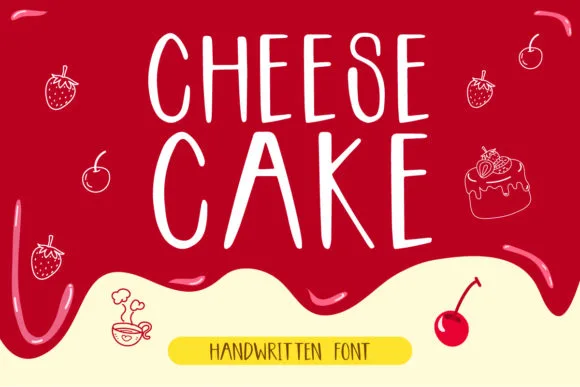 Cheesecake Font Cheesecake Font Poster 1