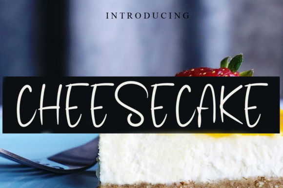 Cheesecake Font Poster 1