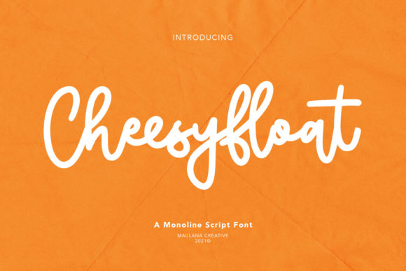 Cheesyfloat Script Font Poster 1