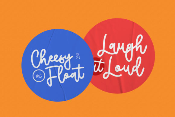 Cheesyfloat Script Font Poster 5