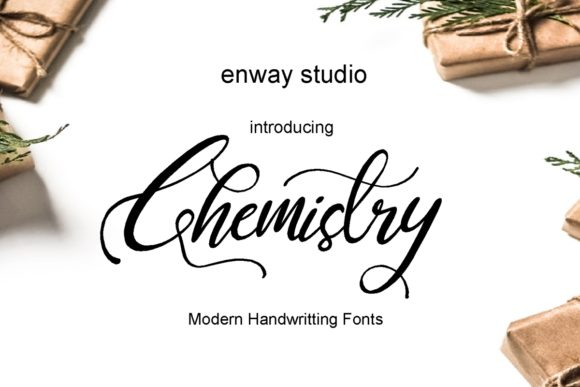 Chemistry Font Poster 1