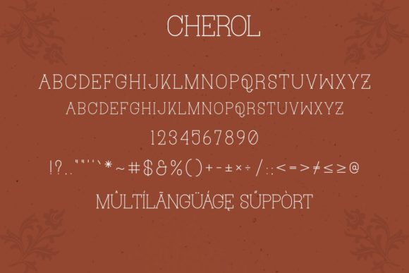 Cherol Font Poster 4