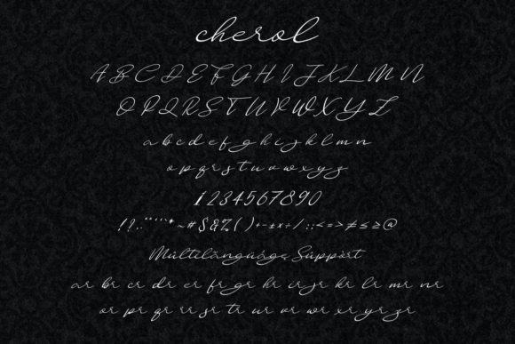 Cherol Font Poster 6