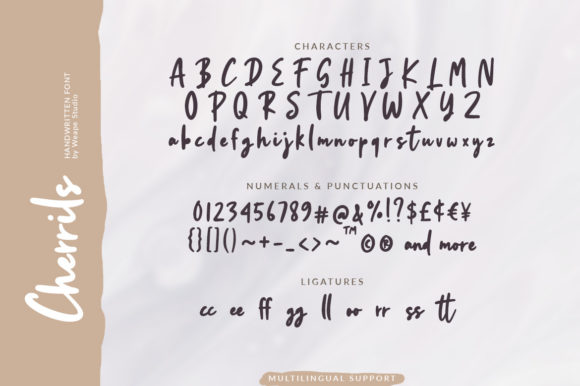 Cherrils Font Poster 6