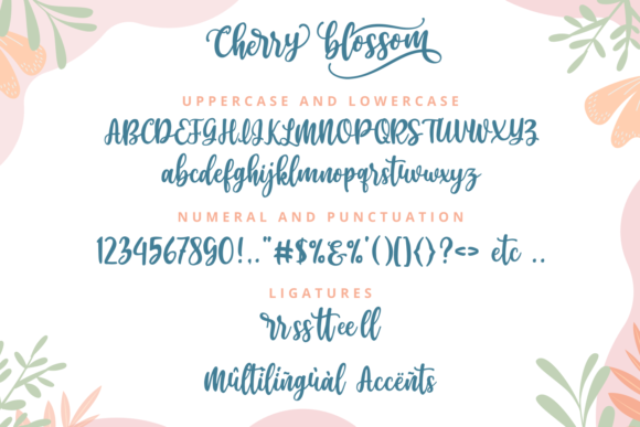 Cherry Blossom Font  Font Poster 10