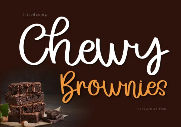 Chewy Brownies Font Chewy Brownies Font Poster 1