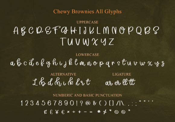 Chewy Brownies Font Poster 2