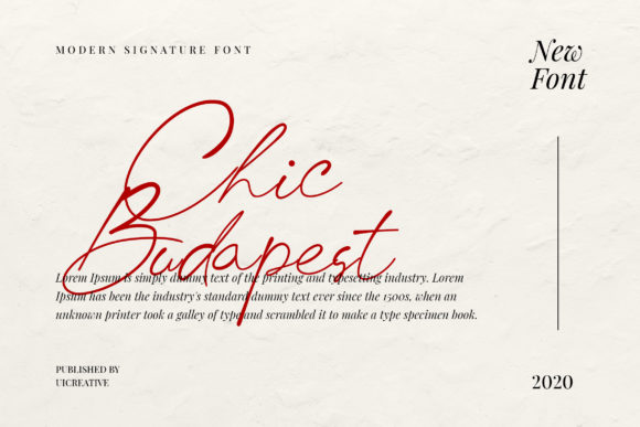 Chic Budapest Font Poster 1