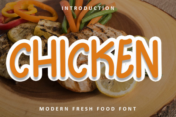 Chicken Font Poster 1