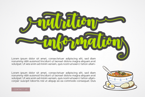 Chicken Soup Font Poster 3