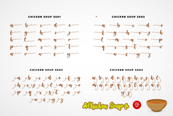 Chicken Soup Font Poster 10