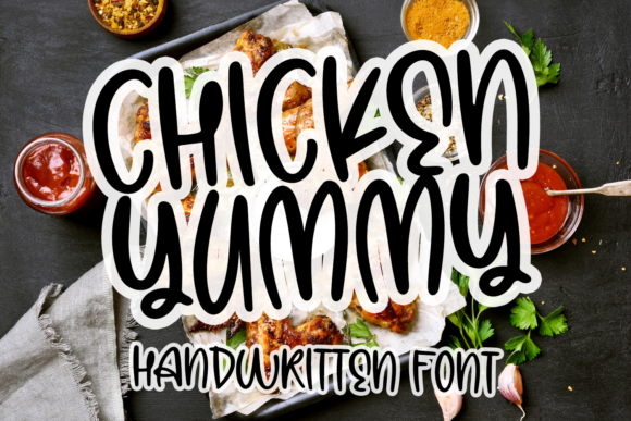 Chicken Yummy Font Poster 1