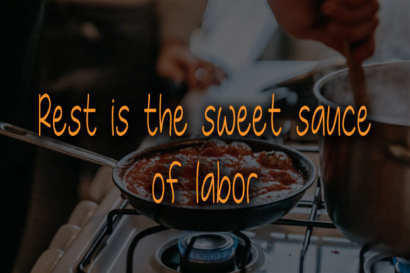 Chiken Sauce Font Poster 3