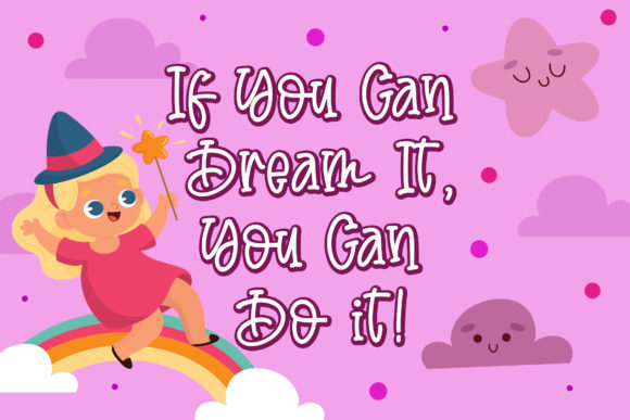 Child Dream Font Poster 3