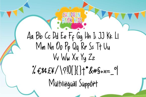 Children Book Kids Font Poster 5