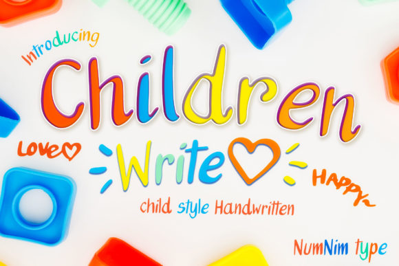 Children Write Font