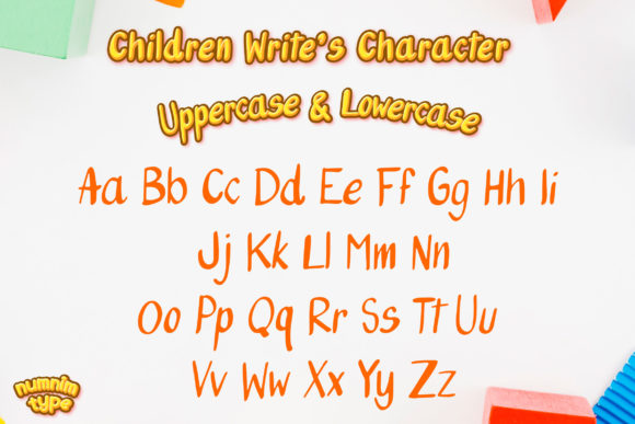 Children Write Font Poster 2