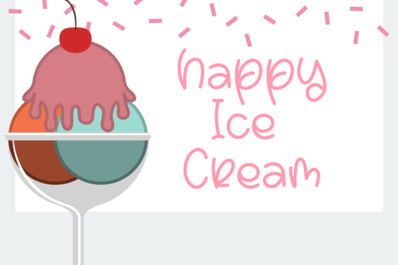 Chillin Ice Cream Font Poster 2