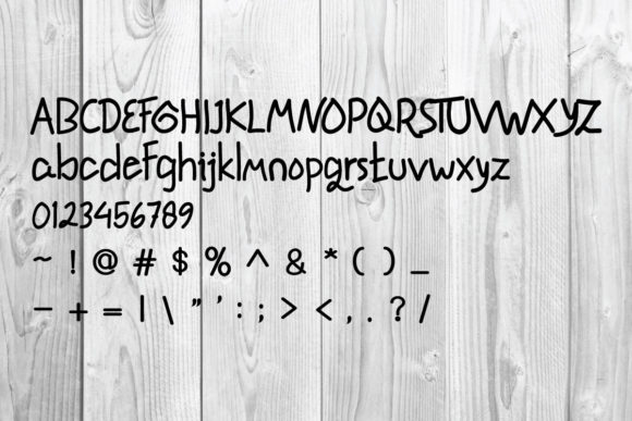 Chlorophyll Font Poster 5