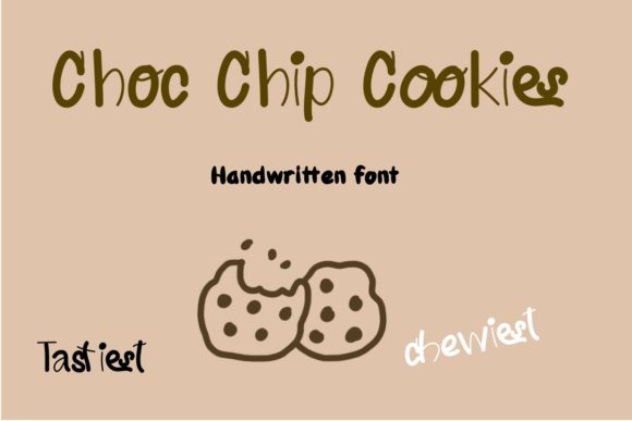 Choc Chip Cookies Font Poster 1