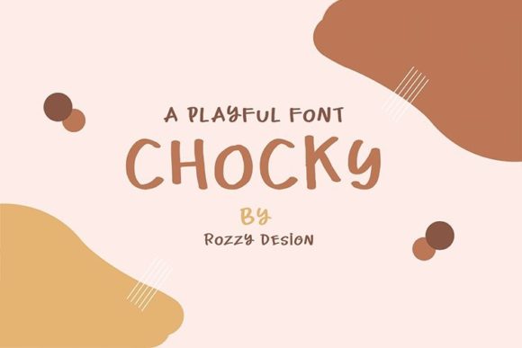 Chocky Font Poster 1