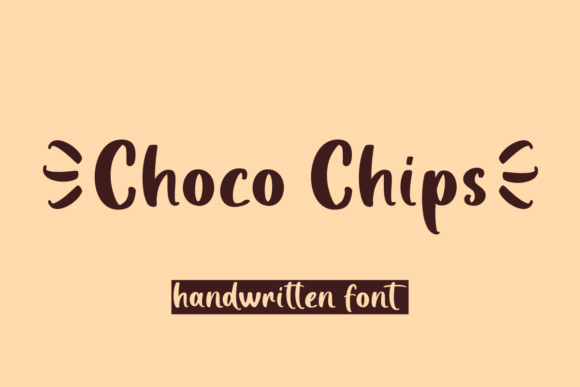 Choco Chips Font Choco Chips Font Poster 1