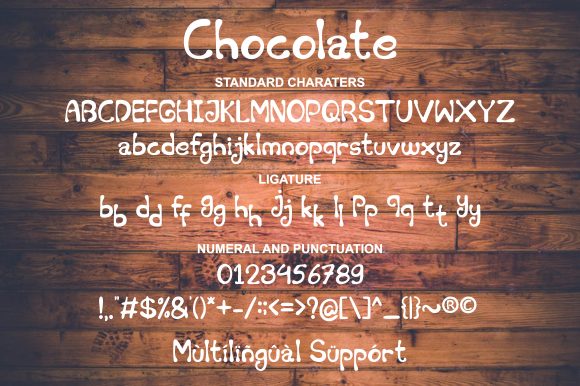 Chocolate Font Poster 7