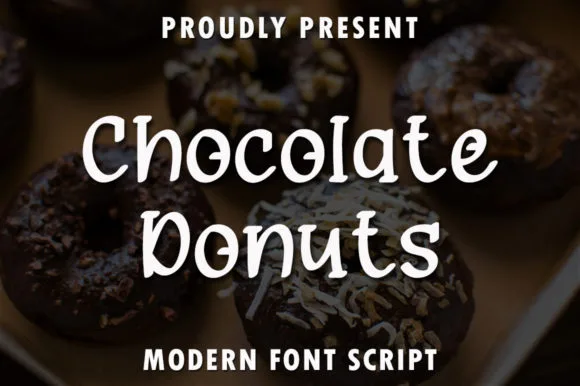 Chocolate Donuts Font Chocolate Donuts Font Poster 1