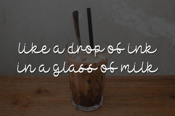 Chocolate Milk Font Poster 2
