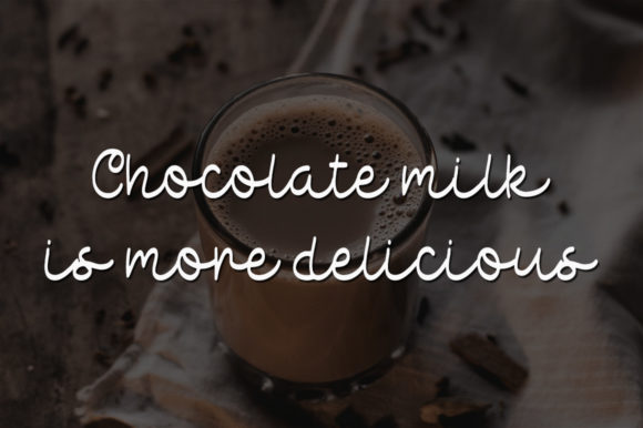 Chocolate Milk Font Poster 3