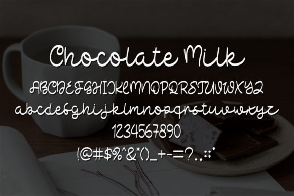 Chocolate Milk Font Poster 4