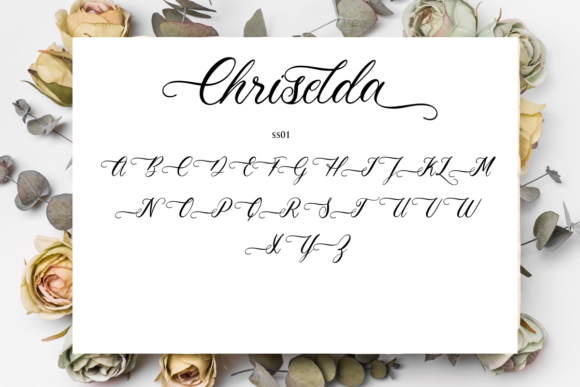 Chriselda Font Poster 11