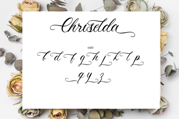 Chriselda Font Poster 13