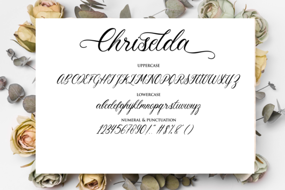 Chriselda Font Poster 10